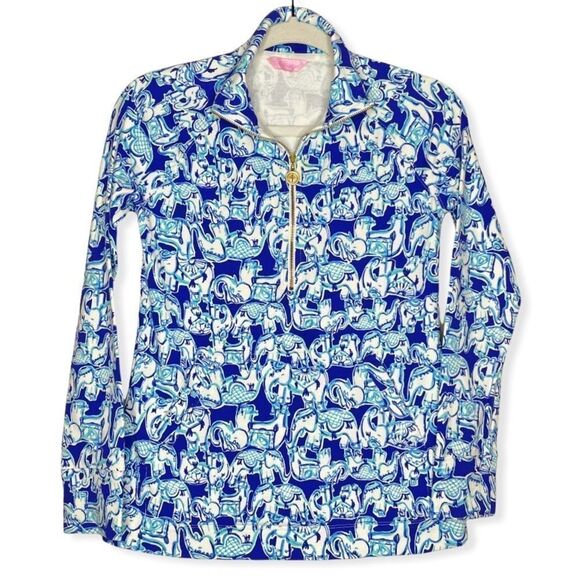 Lilly Pulitzer Get Trunky Elephant Skipper Popover‎ - Picture 1 of 10